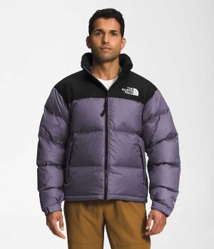 The North Face 1996 Retro Nuptse Aşağı Ceket Erkek Mor Siyah | TÜRKIYE STKF