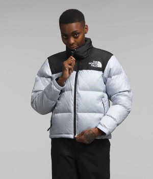 The North Face 1996 Retro Nuptse Aşağı Ceket Kadın Siyah Beyaz | TÜRKIYE LGSB