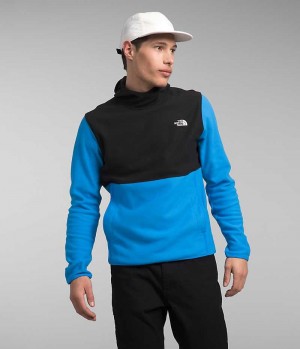 The North Face Alpine Polartec® 100 Sweatshirt Erkek Mavi Siyah | ISTANBUL AHEI