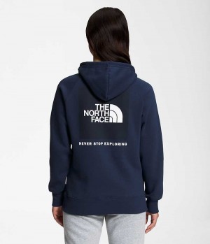 The North Face Box NSE Pullover Kapşonlu Kadın Lacivert | TÜRKIYE OJGM