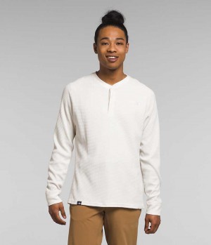 The North Face Canyon Fog Thermal Long Sleeve Henley Tişört Erkek Beyaz | ISTANBUL NAWS