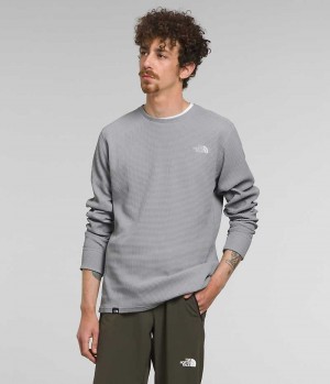 The North Face Canyon Fog Thermal Long Sleeve Sweatshirt Erkek Gri | ISTANBUL RWEI