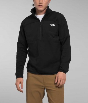 The North Face Canyonlands High Altitude ½-Zip Sweatshirt Erkek Siyah | ISTANBUL IEZO