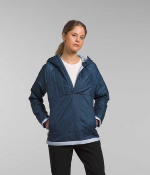 The North Face Circaloft ¼-Zip Pullover Aşağı Ceket Kadın Mavi | TÜRKIYE MTCK