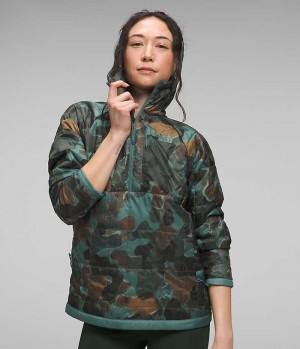 The North Face Circaloft ¼-Zip Pullover Aşağı Ceket Kadın Camo | TÜRKIYE XHZT