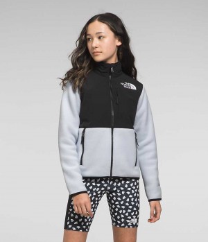 The North Face Denali Polar Ceketler Kiz Çocuk Siyah Gri | TÜRKIYE JTRY