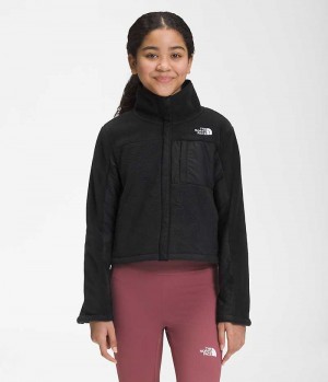 The North Face Fleece Mashup Polar Ceketler Kiz Çocuk Siyah | ISTANBUL INOK