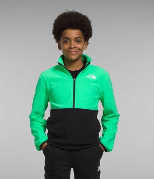 The North Face Glacier ¼-Zip Sweatshirt Erkek Çocuk Yeşil | ISTANBUL RCNW