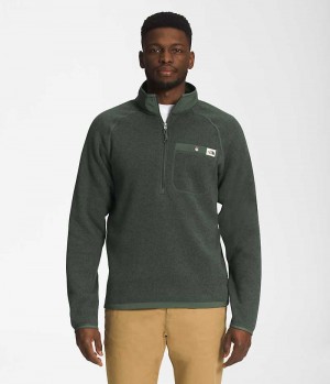 The North Face Gordon Lyons ¼-Zip Sweatshirt Erkek Yeşil | TÜRKIYE RQYA