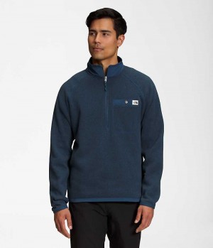 The North Face Gordon Lyons ¼-Zip Sweatshirt Erkek Mavi | TÜRKIYE POIW