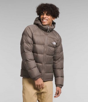 The North Face Hydrenalite™ Hoodie Aşağı Ceket Erkek Kahverengi | TÜRKIYE UNKZ