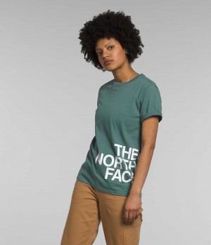 The North Face Kısa Sleeve Brand Proud Tişört Kadın Yeşil | ISTANBUL BLSR