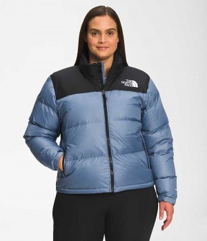 The North Face Plus 1996 Retro Nuptse Aşağı Ceket Kadın Mavi | ISTANBUL FIPL