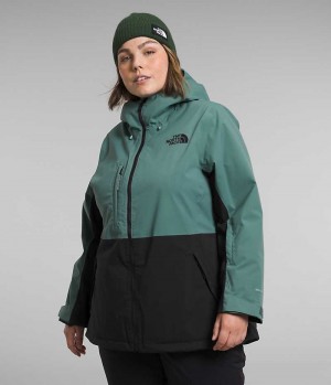 The North Face Plus Freedom Stretch Yalıtımlı Ceketler Kadın Yeşil Siyah | TÜRKIYE ADBX