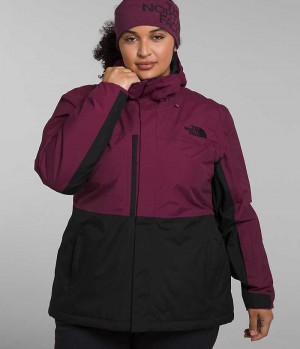 The North Face Plus Freedom Yalıtımlı Ceketler Kadın Küpe Çiçeği Siyah | ISTANBUL ZKPA