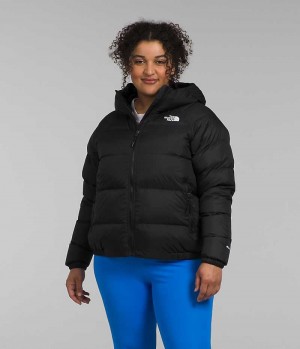 The North Face Plus Hydrenalite™ Hoodie Aşağı Ceket Kadın Siyah | ISTANBUL LHCE