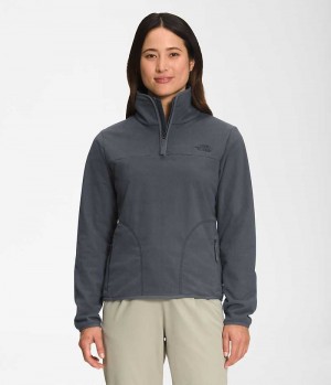 The North Face Polar Osito ¼-Zip Sweatshirt Kadın Gri | TÜRKIYE UOHN