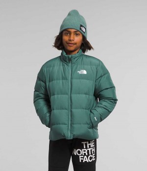 The North Face Reversible North Aşağı Ceket Erkek Çocuk Yeşil | ISTANBUL ZDXO