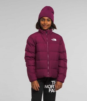 The North Face Reversible North Aşağı Ceket Erkek Çocuk Bordo | TÜRKIYE JAGI