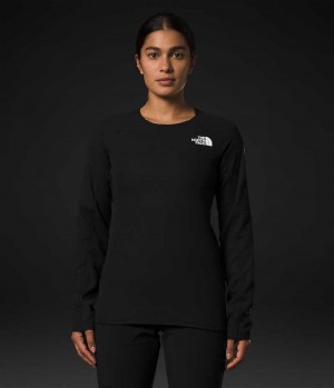 The North Face Summit Series FUTUREFLEECE™ Crew Sweatshirt Kadın Siyah | TÜRKIYE ZXGL