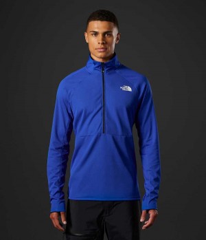 The North Face Summit Series FUTUREFLEECE™ LT ½-Zip Sweatshirt Erkek Mavi | TÜRKIYE LADO