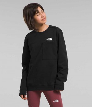 The North Face TNF™ Tech Crew Sweatshirt Kiz Çocuk Siyah | TÜRKIYE WPHA