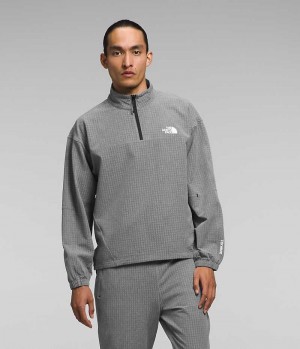 The North Face Tekware™ Grid ¼-Zip Sweatshirt Erkek Gri | TÜRKIYE VTHF