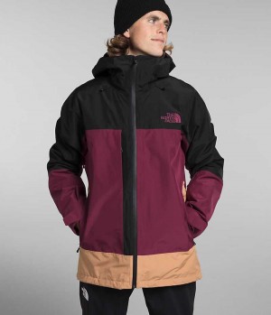 The North Face ThermoBall™ Eco Snow Triclimate® Kapüşonlu Ceket Erkek Küpe Çiçeği Siyah | ISTANBUL IOXE