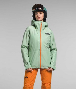 The North Face ThermoBall™ Eco Snow Triclimate® Yalıtımlı Ceketler Kadın Nane | TÜRKIYE IVAY