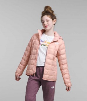 The North Face ThermoBall™ Kukuletalı Aşağı Ceket Kiz Çocuk Pembe | TÜRKIYE INOJ