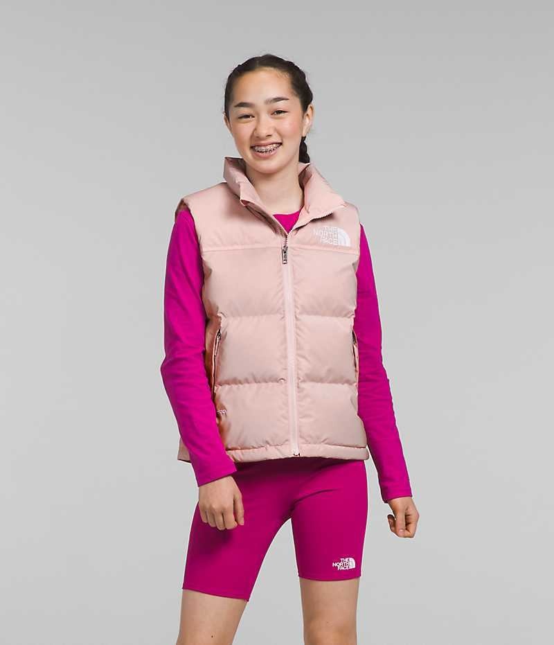 The North Face 1996 Retro Nuptse Yelek Kiz Çocuk Pembe | ISTANBUL CTIU