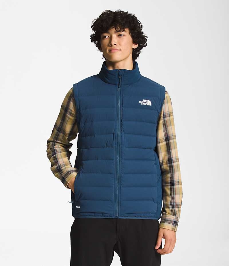 The North Face Belleview Stretch Aşağı Yelek Erkek Mavi | TÜRKIYE EBIN