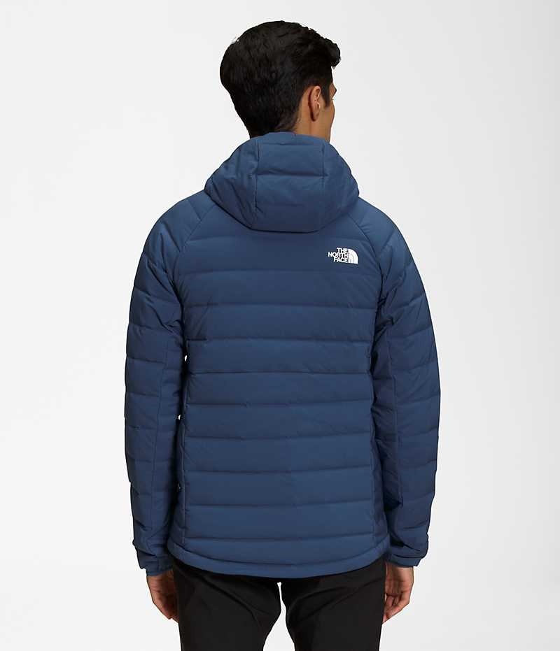 The North Face Belleview Stretch Hoodie Aşağı Ceket Erkek Mavi | TÜRKIYE MWUS