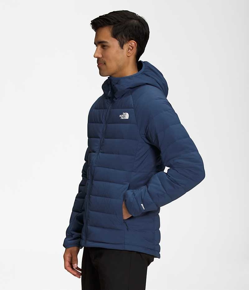 The North Face Belleview Stretch Hoodie Aşağı Ceket Erkek Mavi | TÜRKIYE MWUS