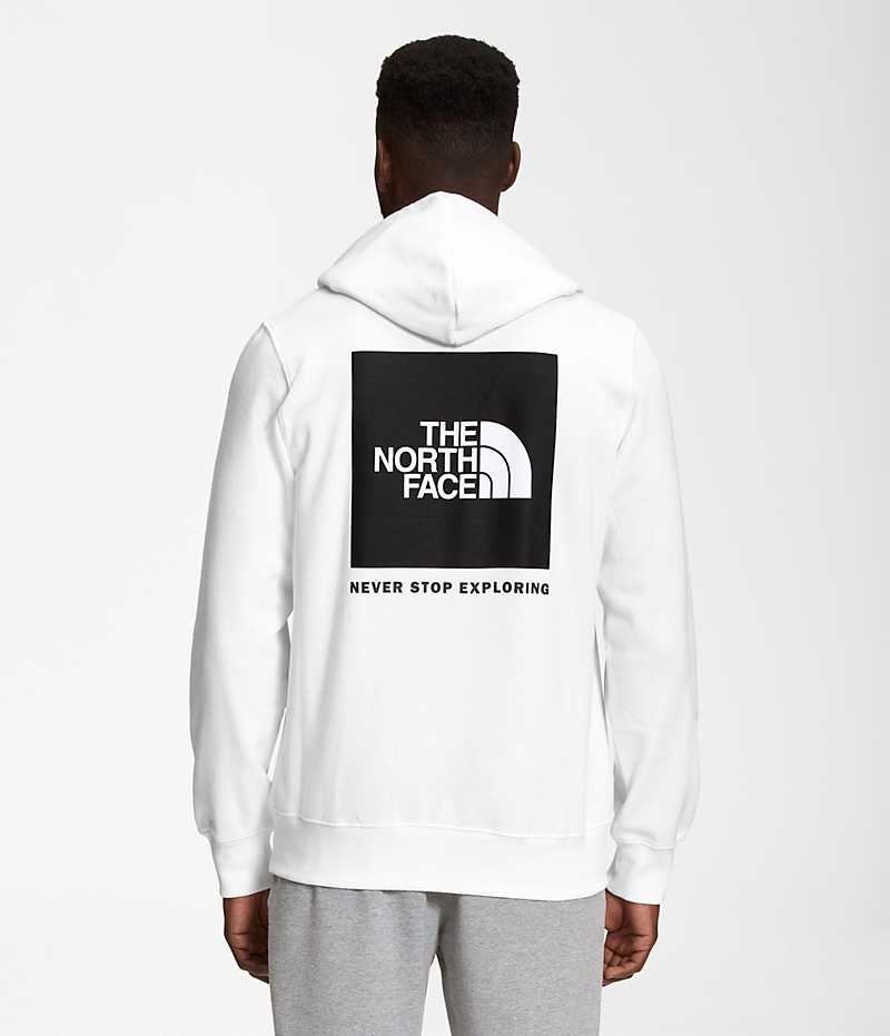 The North Face Box NSE Pullover Kapşonlu Erkek Beyaz | TÜRKIYE GYLH