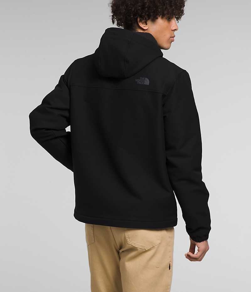 The North Face Camden Thermal Hoodie Softshell Ceket Erkek Siyah | TÜRKIYE OCBL