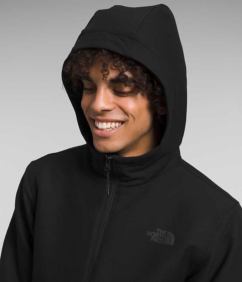 The North Face Camden Thermal Hoodie Softshell Ceket Erkek Siyah | TÜRKIYE OCBL