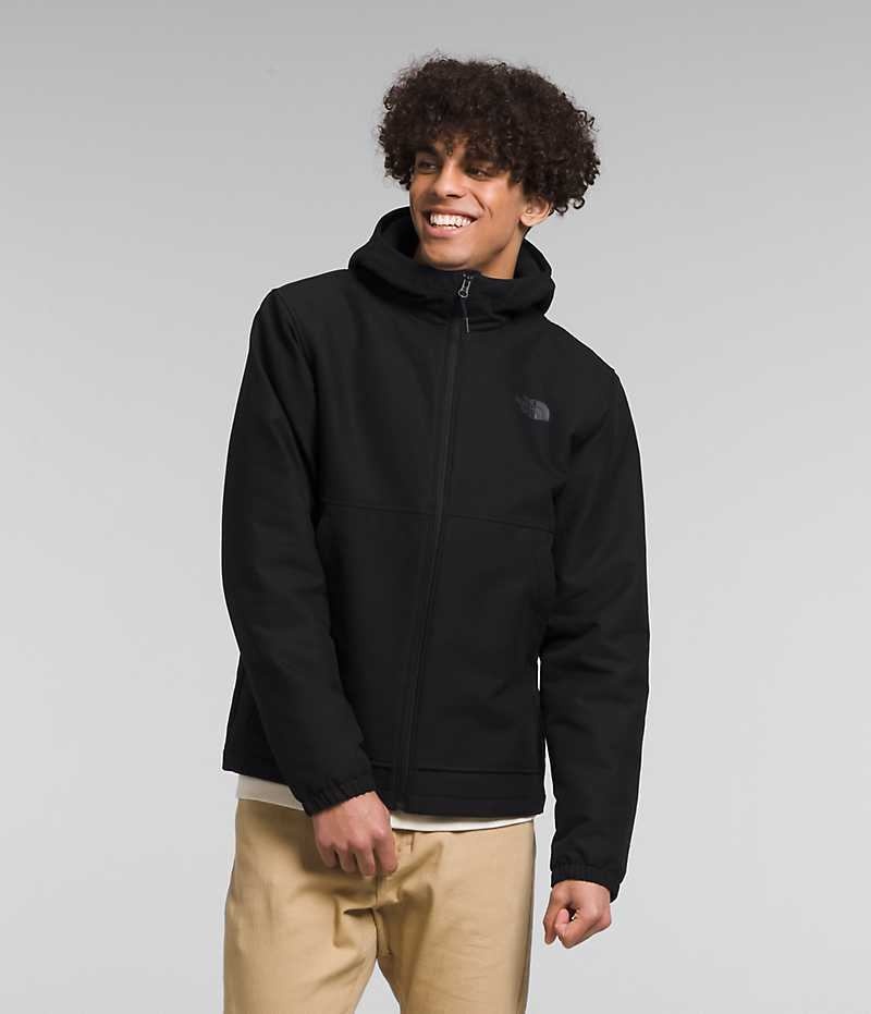 The North Face Camden Thermal Hoodie Softshell Ceket Erkek Siyah | TÜRKIYE OCBL