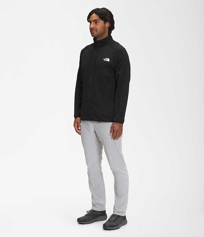 The North Face Canyonlands Full-Zip Polar Ceketler Erkek Siyah | TÜRKIYE YSJF