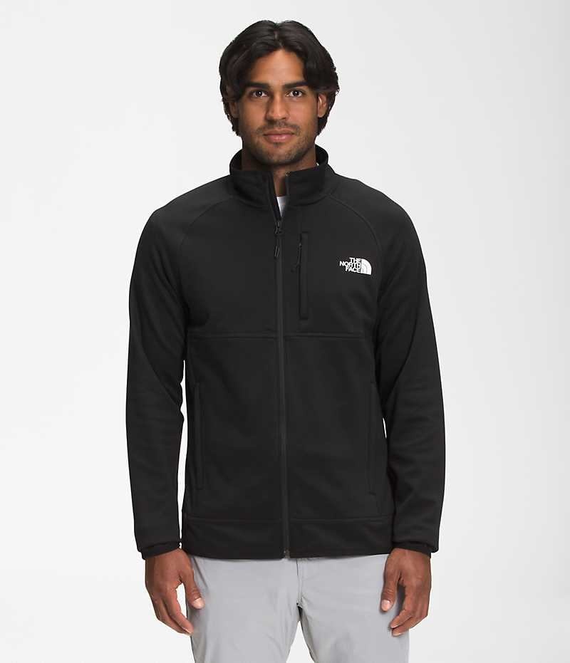 The North Face Canyonlands Full-Zip Polar Ceketler Erkek Siyah | TÜRKIYE YSJF