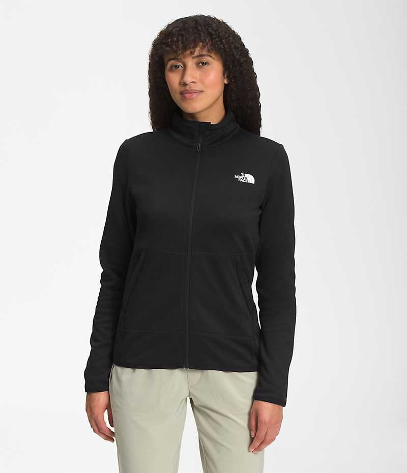 The North Face Canyonlands Full-Zip Polar Ceketler Kadın Siyah | TÜRKIYE BOGW