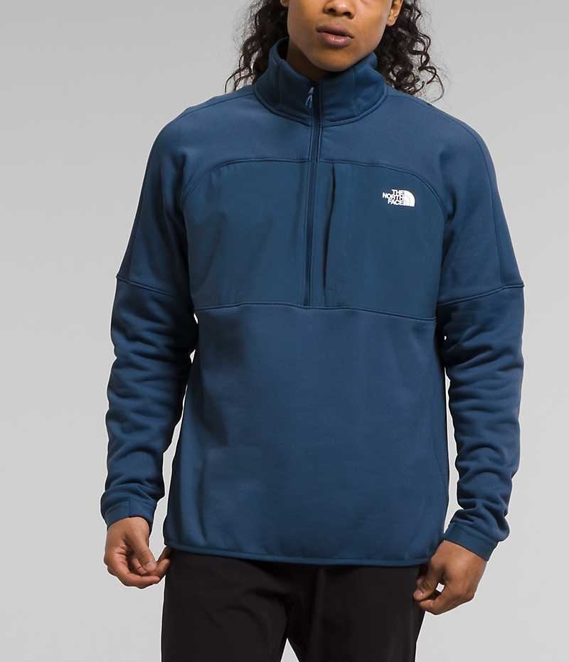 The North Face Canyonlands High Altitude ½-Zip Sweatshirt Erkek Mavi | TÜRKIYE QYPI