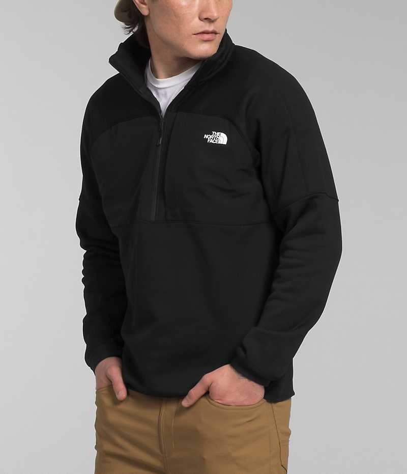 The North Face Canyonlands High Altitude ½-Zip Sweatshirt Erkek Siyah | ISTANBUL IEZO