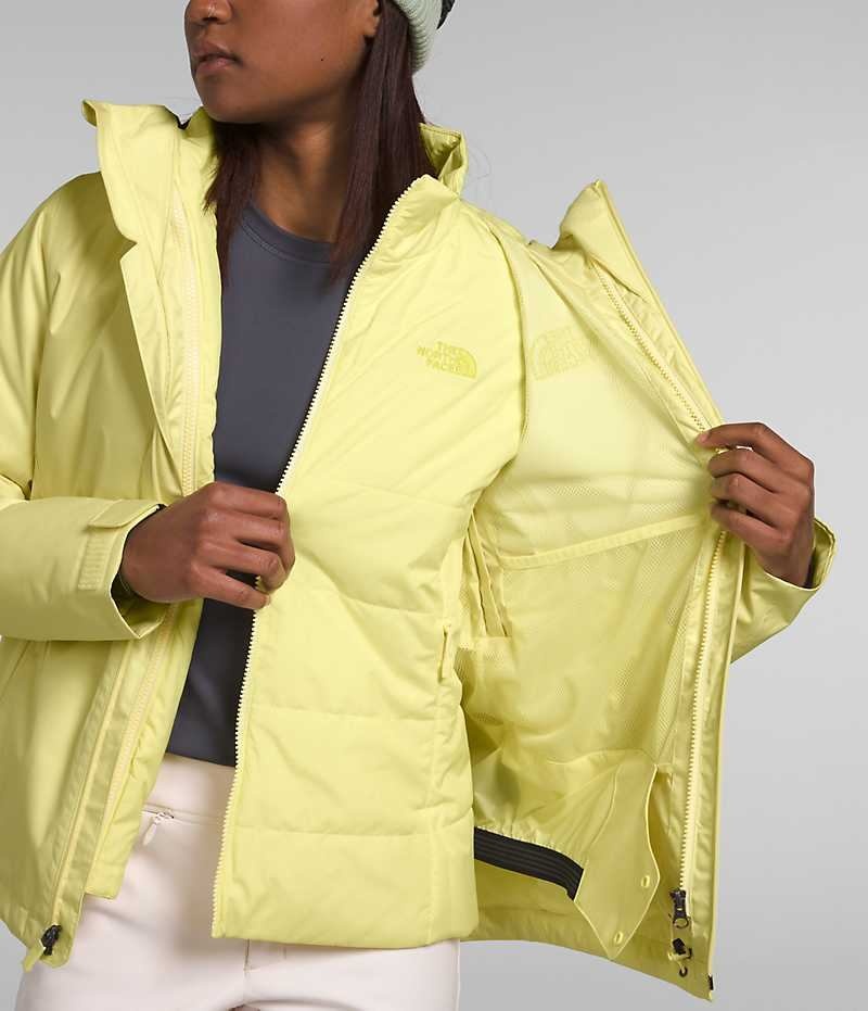 The North Face Clementine Triclimate® Yalıtımlı Ceketler Kadın Sarı | ISTANBUL FNWQ