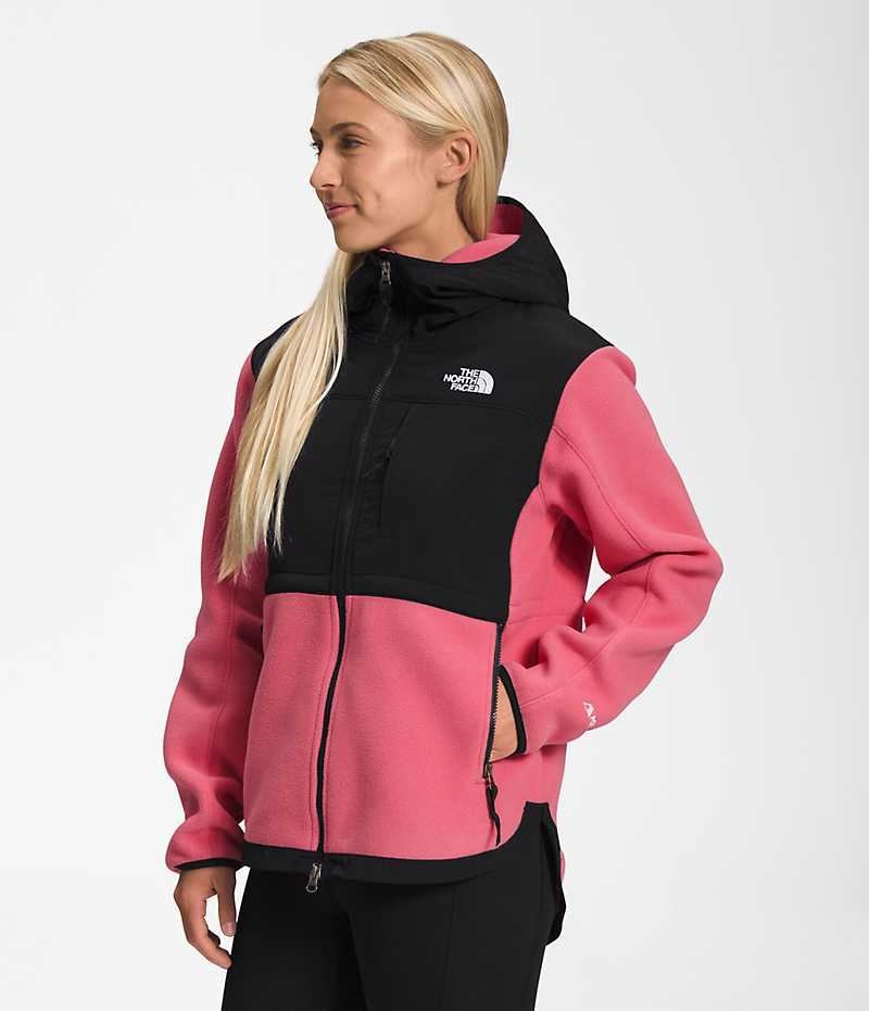 The North Face Denali Hoodie Polar Ceketler Kadın Pembe | ISTANBUL WFEP