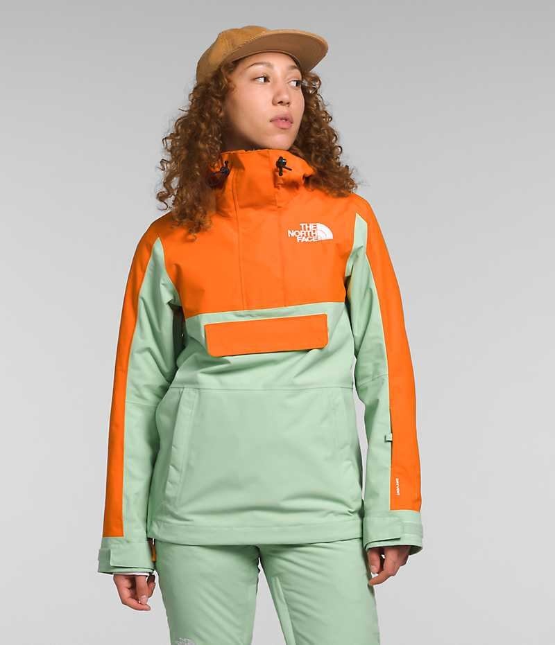 The North Face Driftview Anorak Yalıtımlı Ceketler Kadın Nane Turuncu | ISTANBUL MJFT