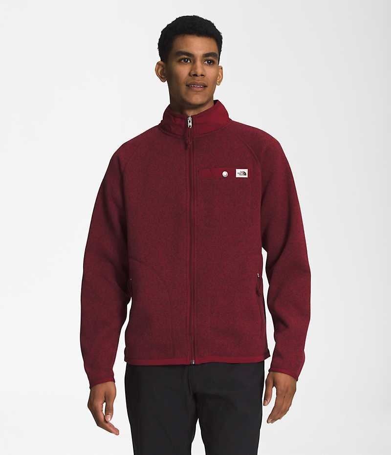 The North Face Gordon Lyons Full-Zip Polar Ceketler Erkek Kırmızı | TÜRKIYE TSCE