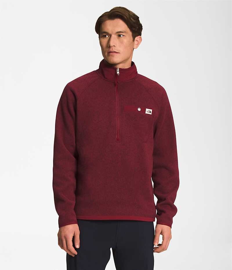 The North Face Gordon Lyons ¼-Zip Sweatshirt Erkek Kırmızı | ISTANBUL GTPM