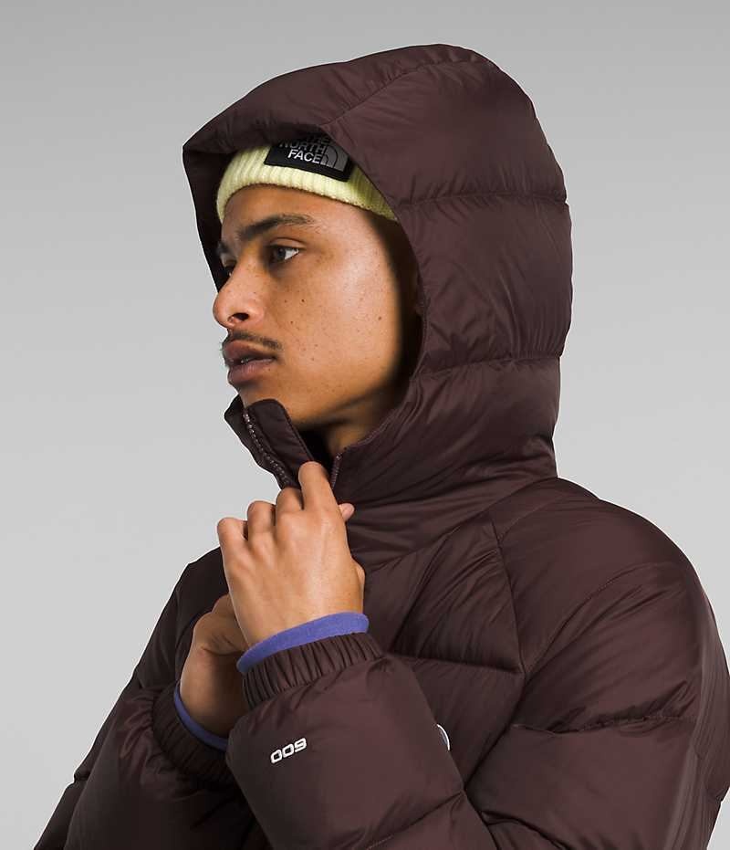 The North Face Hydrenalite™ Hoodie Aşağı Ceket Erkek Bordo | ISTANBUL YVMK