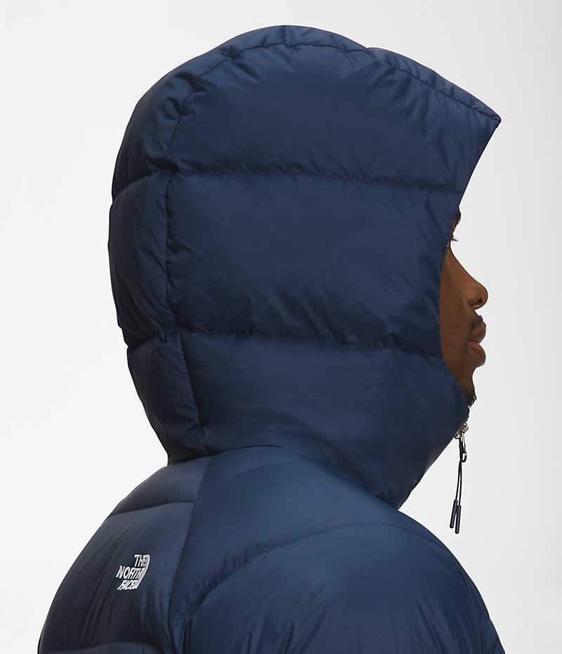 The North Face Hydrenalite™ Hoodie Aşağı Ceket Erkek Lacivert | ISTANBUL NSIK